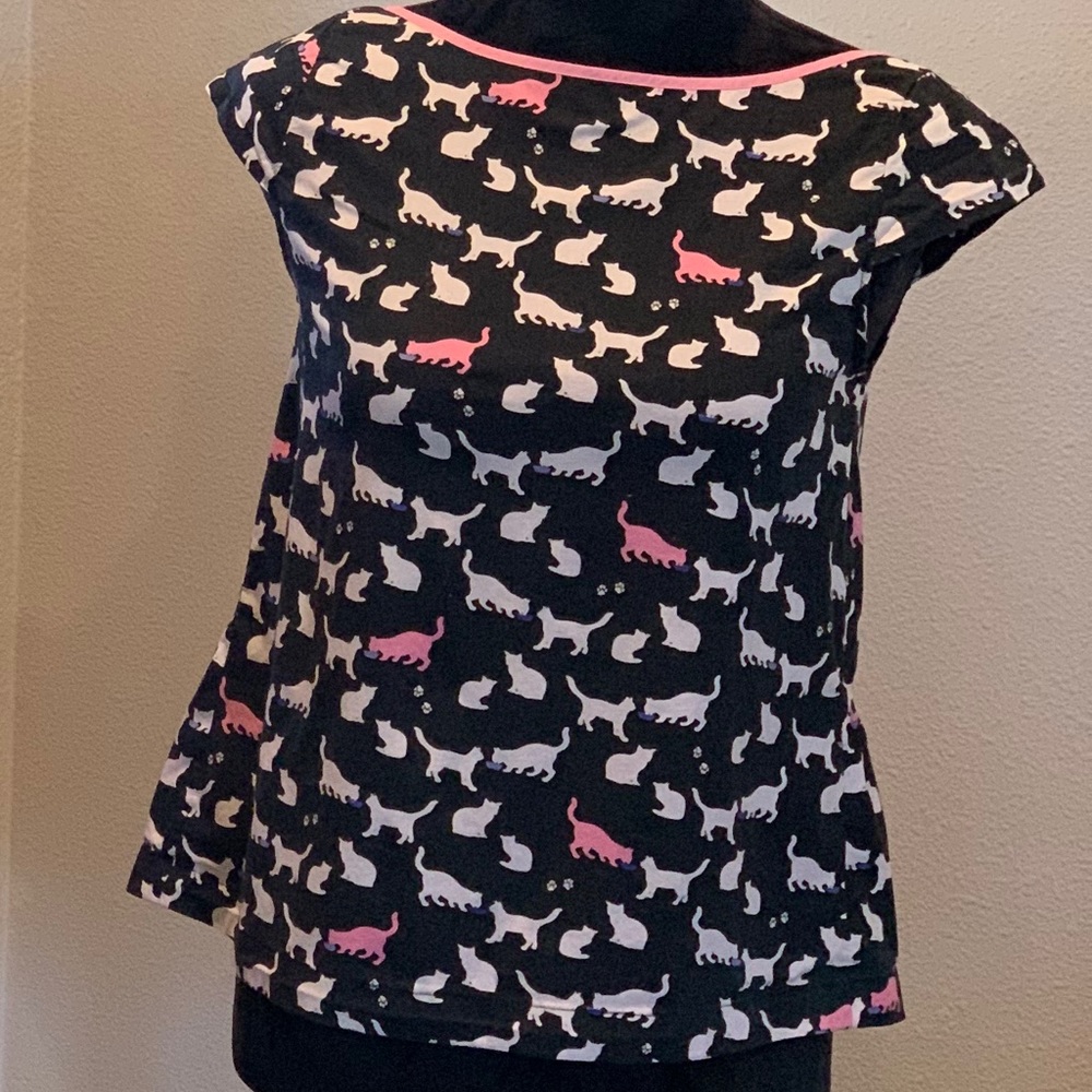 Kate Spade XL Cat Print Top